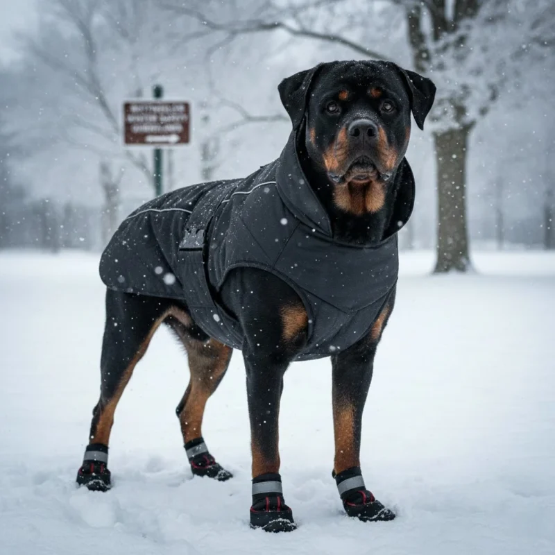 Rottweiler winter safety