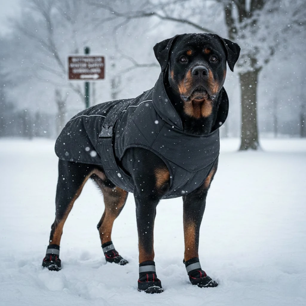 Rottweiler winter safety